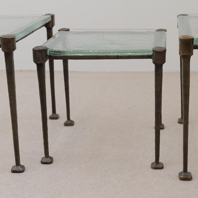 Tables in Bronze and Glass by Lothar Klute, Set of 3 For Sale - Image 16 of 18