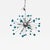 Contemporary Murano Glass Sputnik Blue Italian Handmade Chandelier For Sale - Image 10 of 13