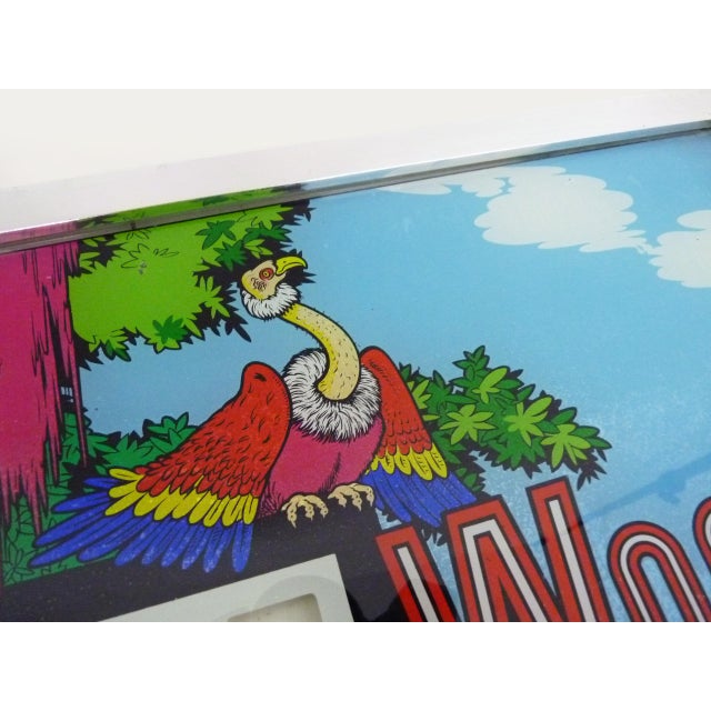 Woods Queen Pinball Machine Backglass, 1970s For Sale - Image 6 of 11