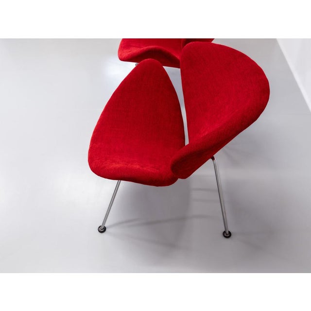 Artifort Vintage Orange Slice Chairs by Pierre Paulin for Artifort, 1970s, Set of 2 For Sale - Image 4 of 18