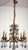 Antique Art Nouveau Gilded Metal and Murano Glass Drop Chandelier, 1920s For Sale - Image 6 of 14