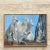 Vintage Boho Modernist Landscape Oil on Canvas Painting For Sale - Image 4 of 7