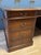 Large Mahogany Desk with Green Leather Top, 1990s For Sale - Image 4 of 18