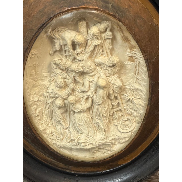 19th Century Carved Meerschaum Devotional Relief of The Descent from the Cross For Sale In West Palm - Image 6 of 16