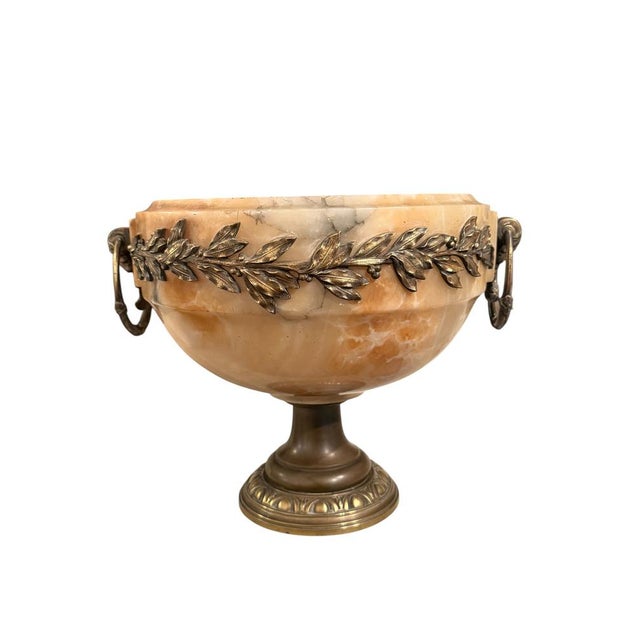 White Onyx and Bronze Vase, 1890s For Sale - Image 8 of 8