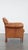 Cowhide Leather Armchair in Cognac Color For Sale - Image 3 of 13