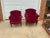 Pair of vintage chairs king and queen chairs nice and beautiful the small chair are 30inches h 28inches w and 20inches