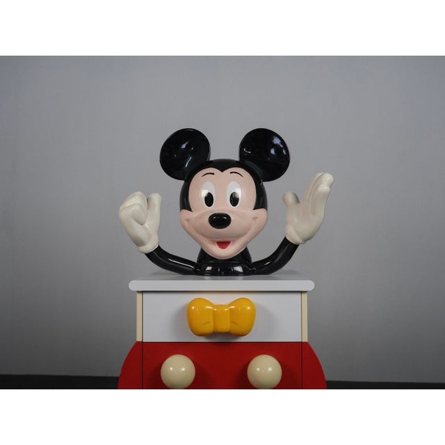 1980s Pop Art Mickey Mouse Chest of Drawers by Pierre Colleu for Starform, France, 1980s For Sale - Image 5 of 10
