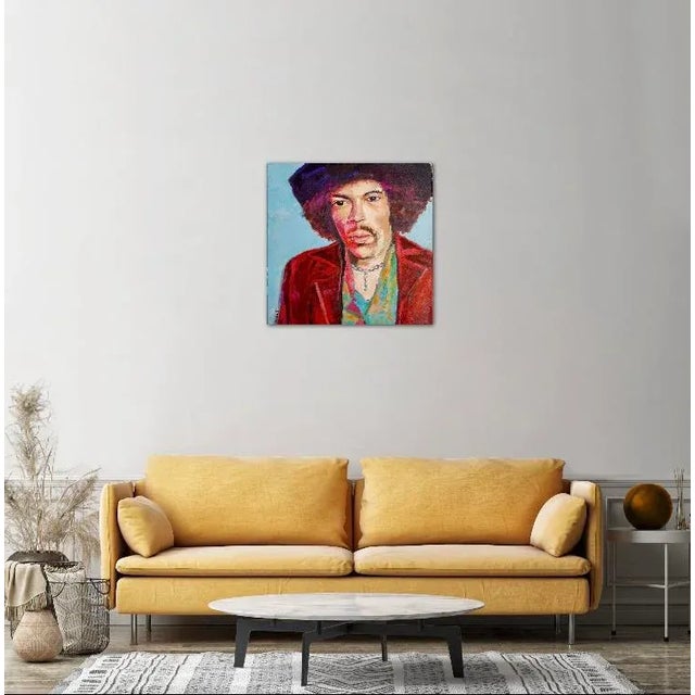 Modern Narratives Collection — Contemporary Pop Art Portrait (24″×24″, Original Oil on Canvas) For Sale - Image 4 of 12