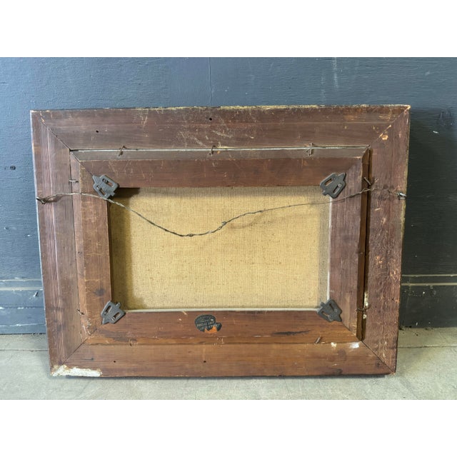 Paint Early 20th Century Oil Painting Signed by J T Seward Floral Still Life Dated 1911 For Sale - Image 7 of 8