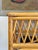 Vintage Coastal Wicker Rattan Console Table Woven Lattice Glass Top Beige Boho For Sale - Image 15 of 15
