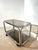 Vintage Chrome and Smoked Glass Trolley For Sale - Image 3 of 5