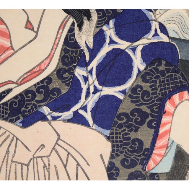 The Samurai Genta Kajiwara - Japanese Woodblock Diptych in Ink on Paper by Utagawa Yoshitora For Sale - Image 18 of 18