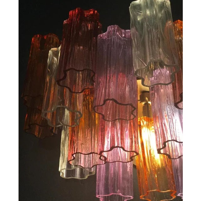 Glass Mid-Century Colored Murano Glass Sconces by Toni Zuccheri for Venini, Set of 2 For Sale - Image 7 of 8