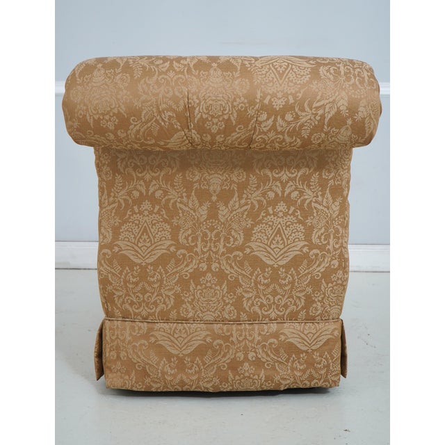 Pair of Tufted Rolled Back Lounge Chairs For Sale - Image 4 of 18
