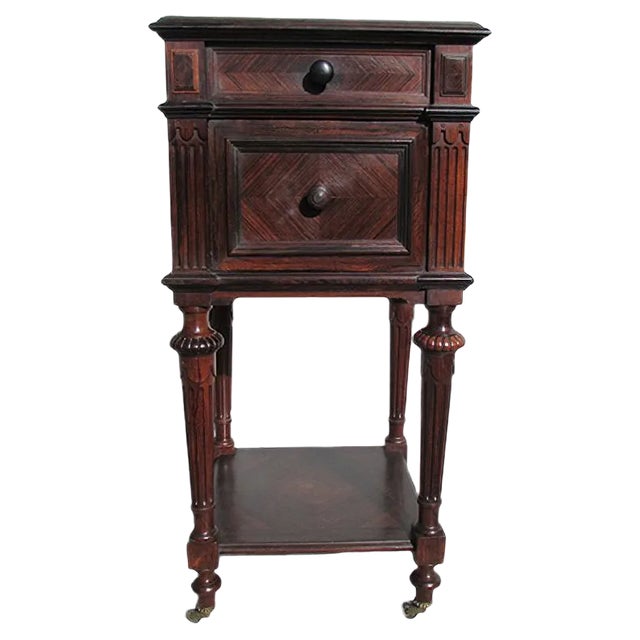Rosewood Nightstand, 1930s For Sale