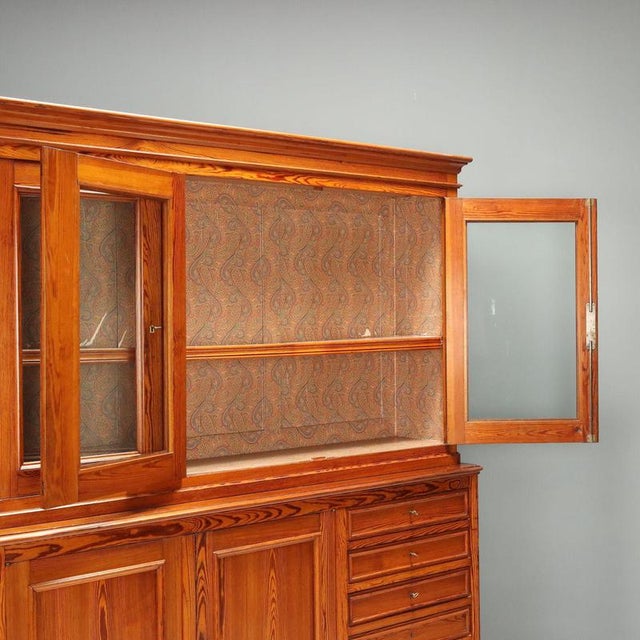 Antique Italian Double-Body Larch Sideboard, 1800s For Sale - Image 4 of 12