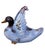 19th Century French Faience Duck Jardiniere Saint Clement ( Lorraine ) Model created for the universal exhibition of 1878.