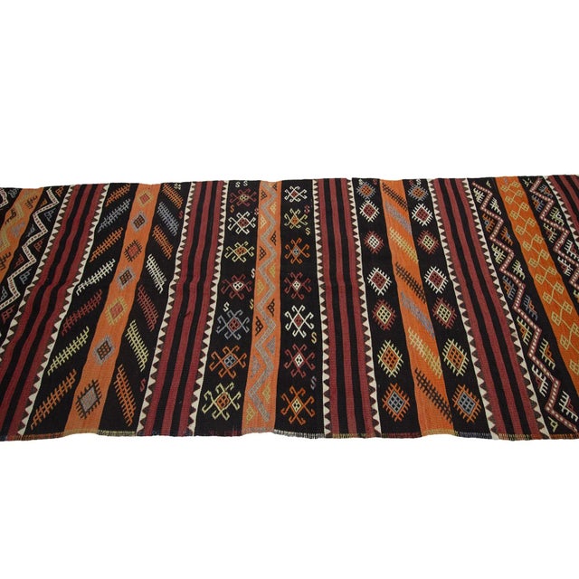 Vintage Turkish Kilim Runner Rug For Sale - Image 4 of 7