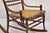 Brown Late 19th Century Victorian Aesthetic Movement Chestnut Stick & Ball Spindle Rocker Rocking Chair For Sale - Image 8 of 12
