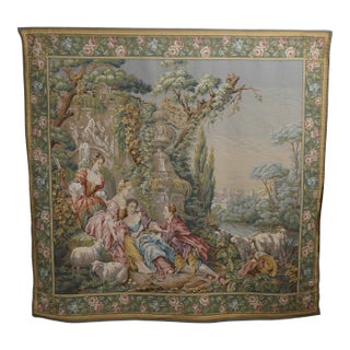 French Needlepoint Hanging Tapestry For Sale
