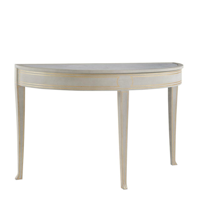 Modern History Home Modern History Large Ryn Demilune Table For Sale - Image 4 of 4