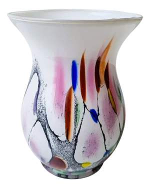 Vintage Vase in Opal Glass by Hans Jürgen Richartz, 1980s