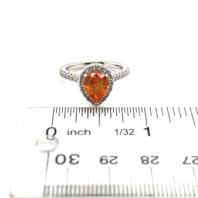 Natural Sapphire Diamond Ring 14k Gold 2.48 TCW Certified For Sale - Image 15 of 16