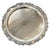 Mid 20th Century Silverplate Round Butler’s Buffet Serving Tray Footed With Handles by Sheridan, Mid 20th Century For Sale - Image 5 of 9