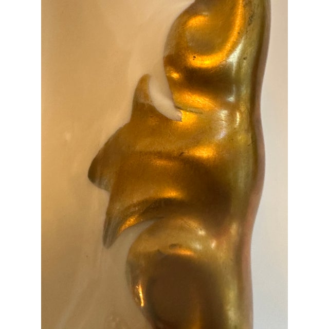 Vintage Reichenbach Germany d.r.echt Kobalt "German Roses" 1980s Three(3) Section Dish For Sale - Image 17 of 18