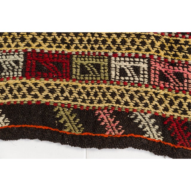 Mid 20th Century Smalll Handwoven Area Kilim Rug For Sale - Image 9 of 11