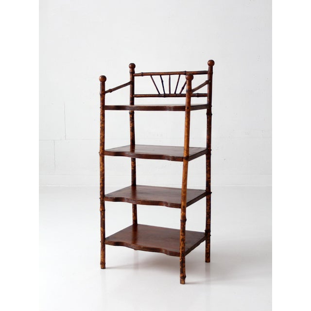 Antique Bamboo Etagere Shelf For Sale - Image 11 of 16