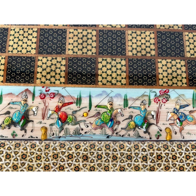 Late 20th Century Persian Khatamkari Backgammon and Chess Box For Sale - Image 5 of 18