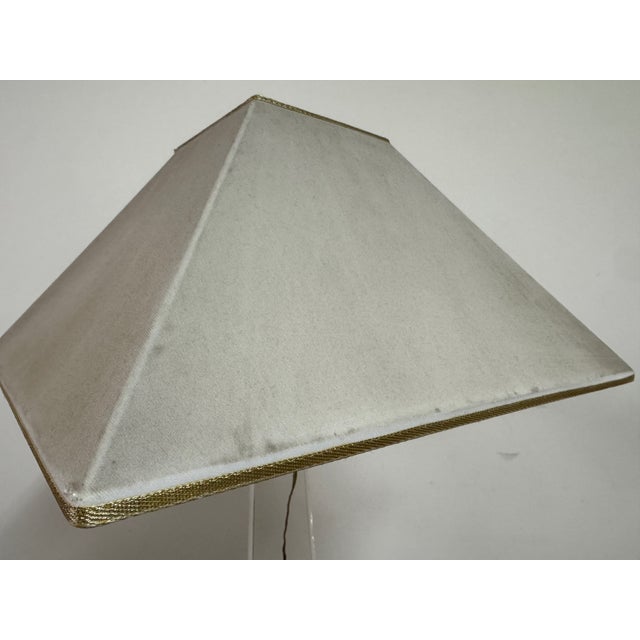 1970s Acrylic and Brass Table Lamp in the style of Sandro Petti, 1970s For Sale - Image 5 of 13