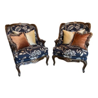 Pair of Marge Carson Marguerite Chairs For Sale