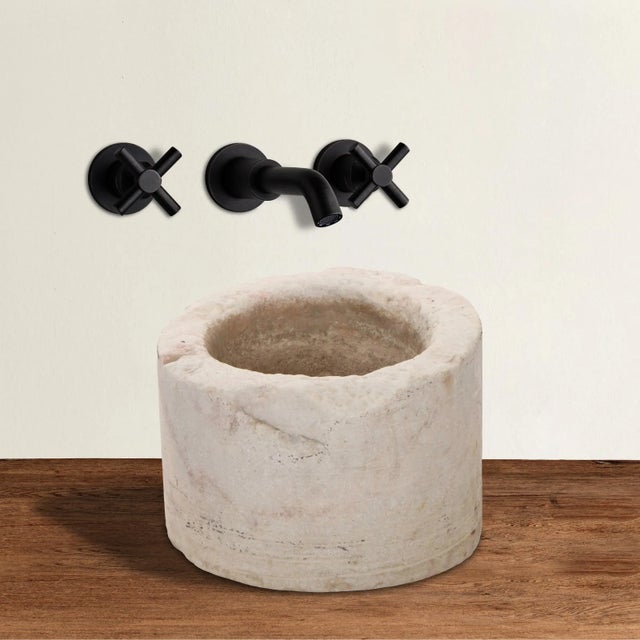 Contemporary Ancient Marble Vessel For Sale - Image 3 of 13