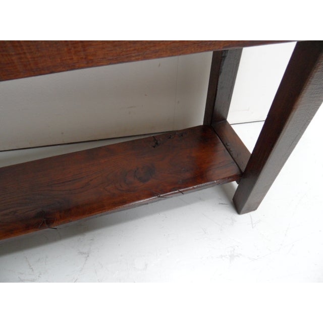Vintage Oak Side Table, 1920s For Sale - Image 6 of 13