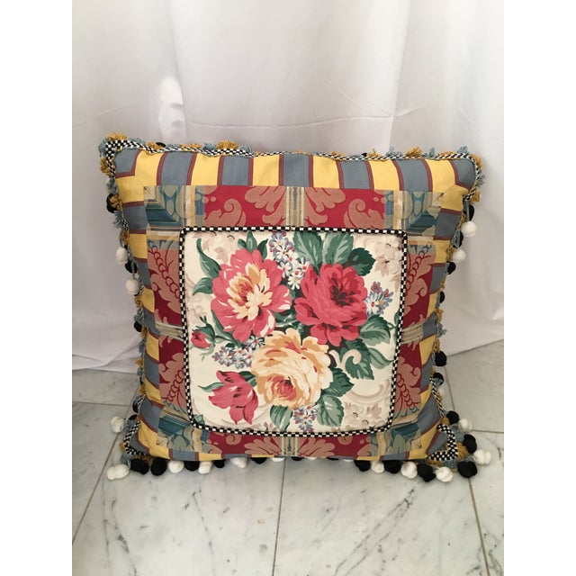 Mackenzie Childs Floral Down Pillow Chairish