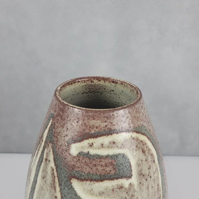 Silver Ceramic Vase from Accolay, 1960s For Sale - Image 8 of 9