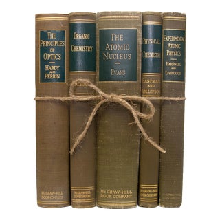 Vintage Sciences Gift Book Set- 5 Pieces For Sale