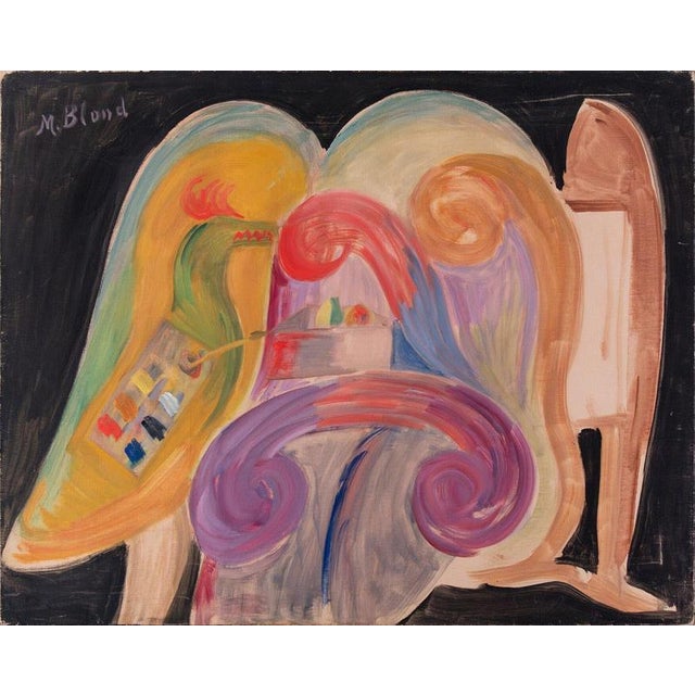 Framed dimensions: 71 x 87 cm Picture dimensions: 65 x 81 cm Newly fitted in a painted tray frame. The picture is edged...