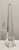 Large Vintage French Crystal Glass Obelisk For Sale - Image 9 of 12
