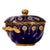 Antique Coalport Jewelled Cobalt Blue Twin-Handled Covered Bowl, 1872 For Sale - Image 4 of 14