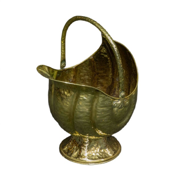 Victorian Brass Coal Helmet For Sale