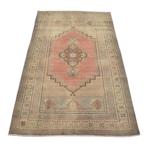 Vintage Small Oushak Carpet