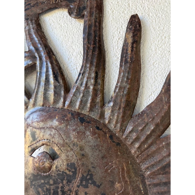 Vintage Brutalist Metal Wall Sculpture, 1950s For Sale - Image 14 of 18
