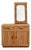 Small Fluted Bamboo Sideboard and Mirror, 1970s, Set of 2 For Sale
