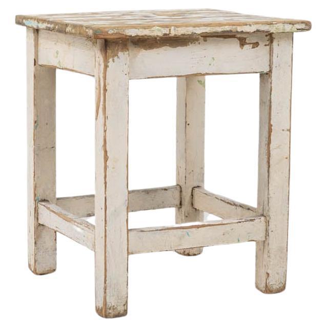Early 20th Century Central European Wood Patinated Stool For Sale - Image 9 of 18