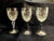 90's set of 3 crystal steam ware glasses, makers mark reads" Waterford" in Glengarriff pattern, they are in excellent...