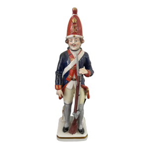 Vintage Sitzendorf Military Figure "Garde Grenadier 1770"